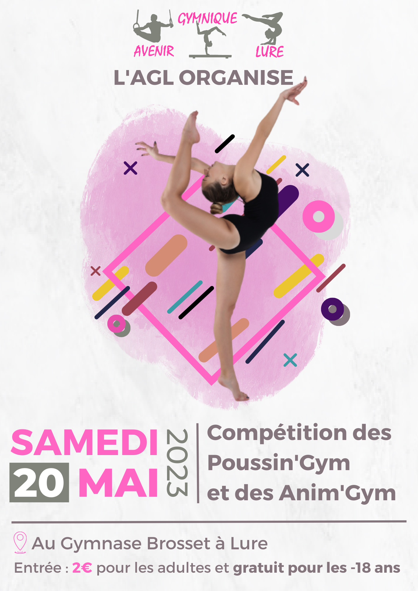 You are currently viewing SAVE THE DATE – Compétition des poussin’gym et des anim’gym